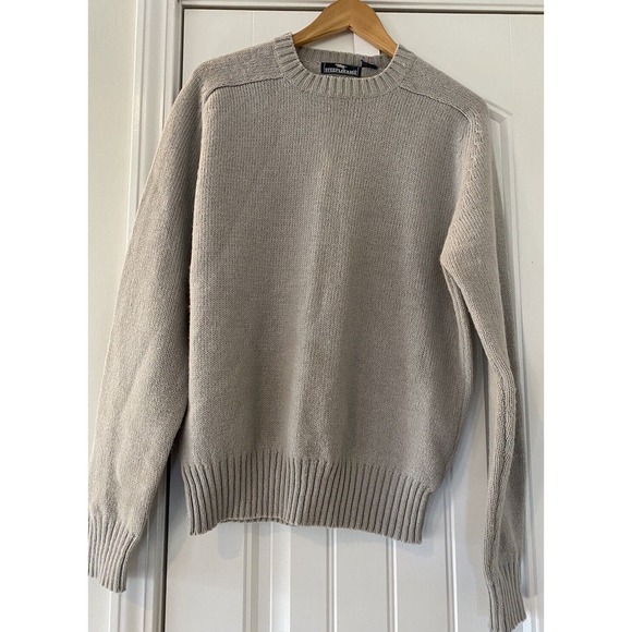 NEW Steeplechase Women’s Wool Knit Rib Crewneck Sweater Large Gray Ralph Lauren - Picture 1 of 5